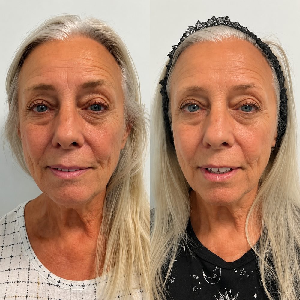 Patricia before and after using TECA Skin Repair Cream