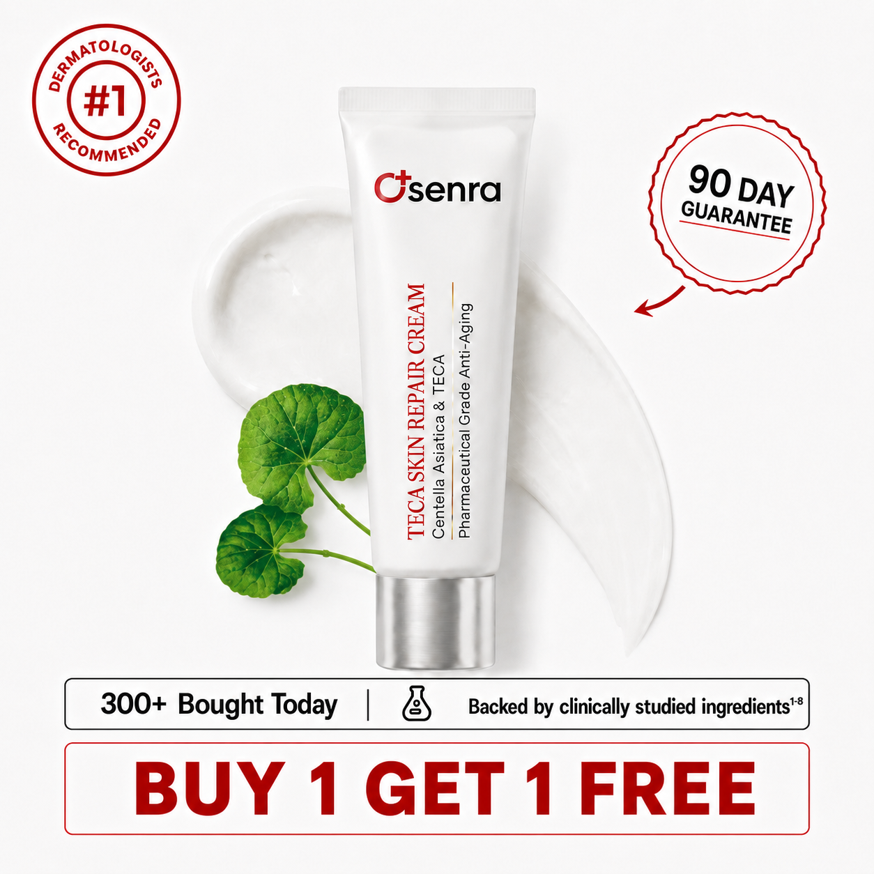 Osenra TECA Skin Repair Cream — Buy 1 Get 1 Free plus mystery gifts, 90-day guarantee