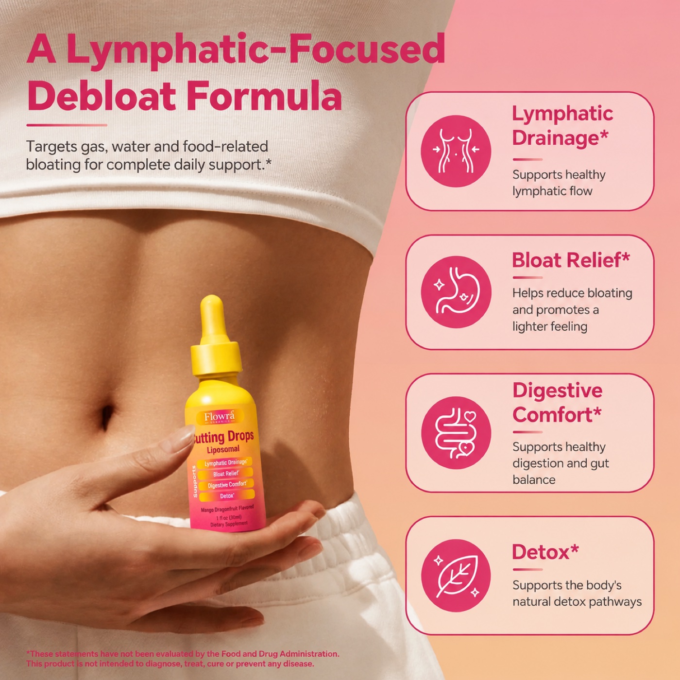 A lymphatic-focused debloat formula