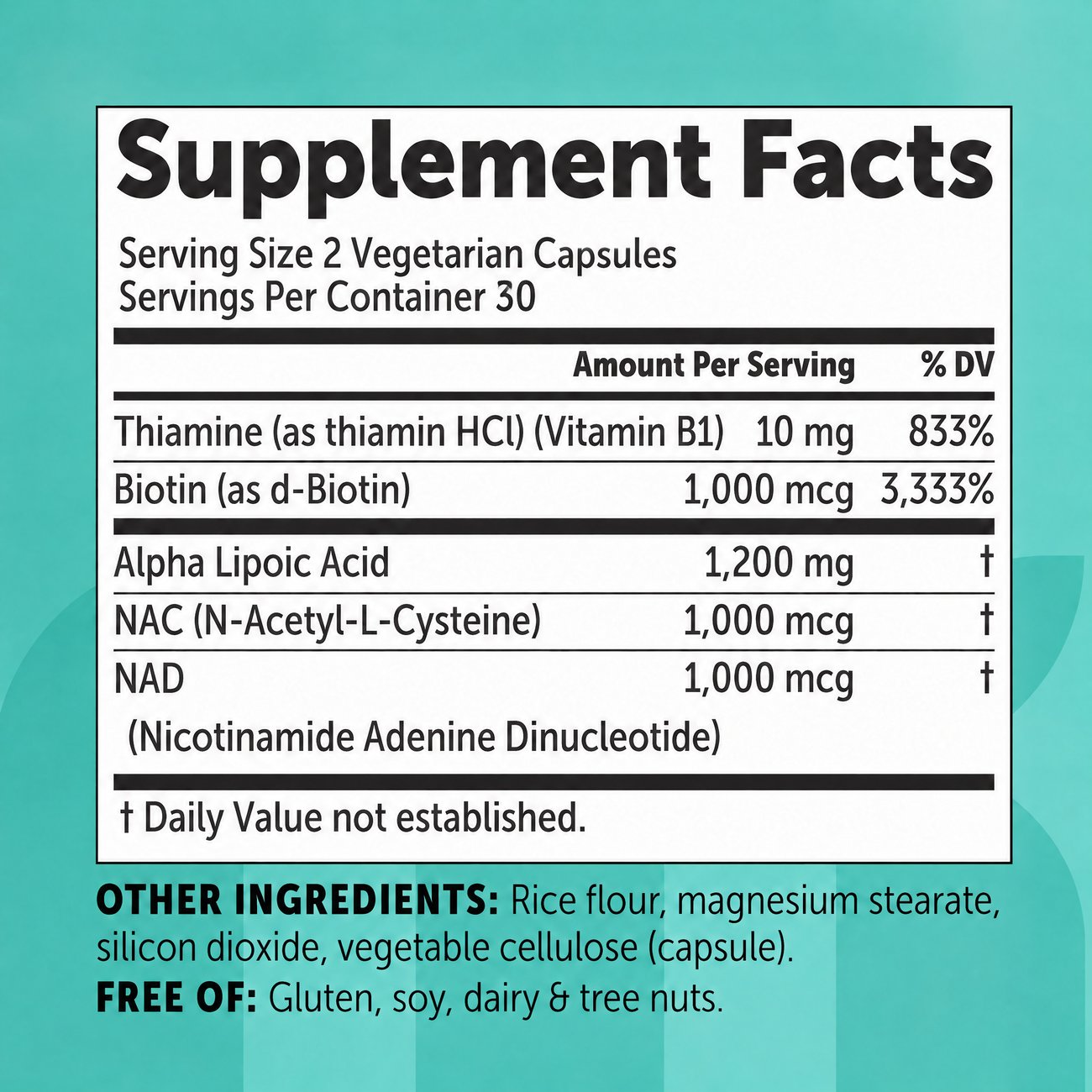Supplement facts