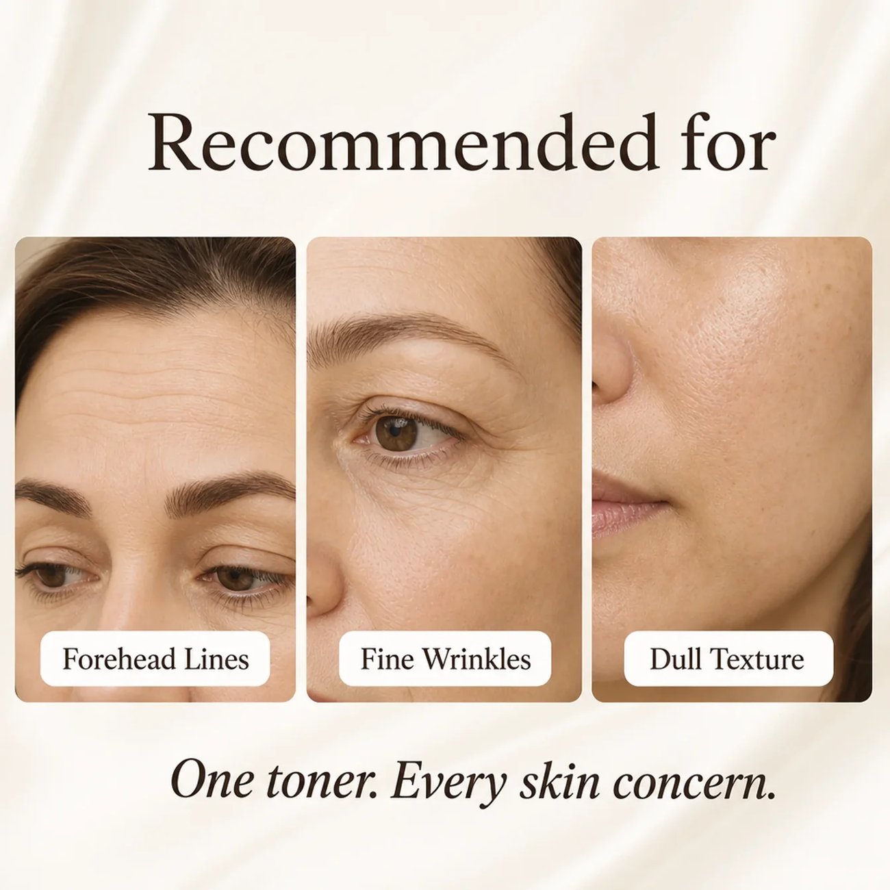 Recommended for forehead lines, fine wrinkles and dull texture