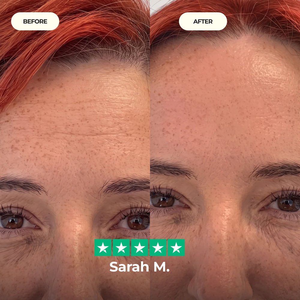 Customer applying EGF Peptide Firming Toner