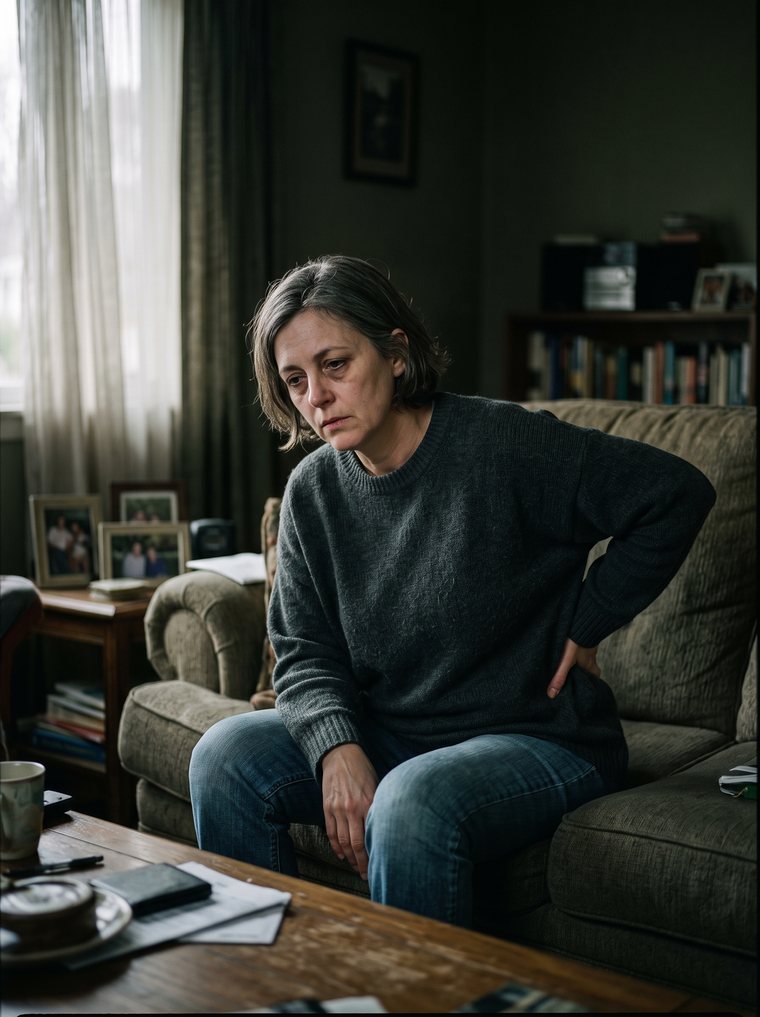 Woman feeling the slowdown