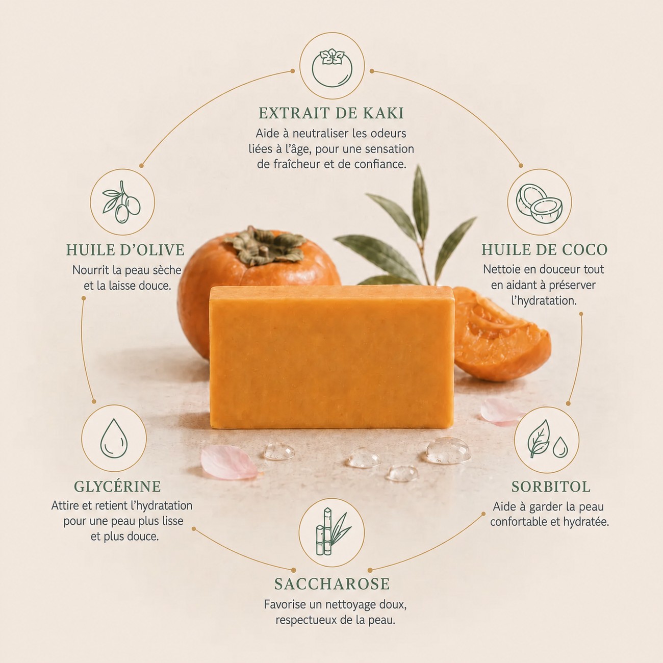 Les ingrédients du savon