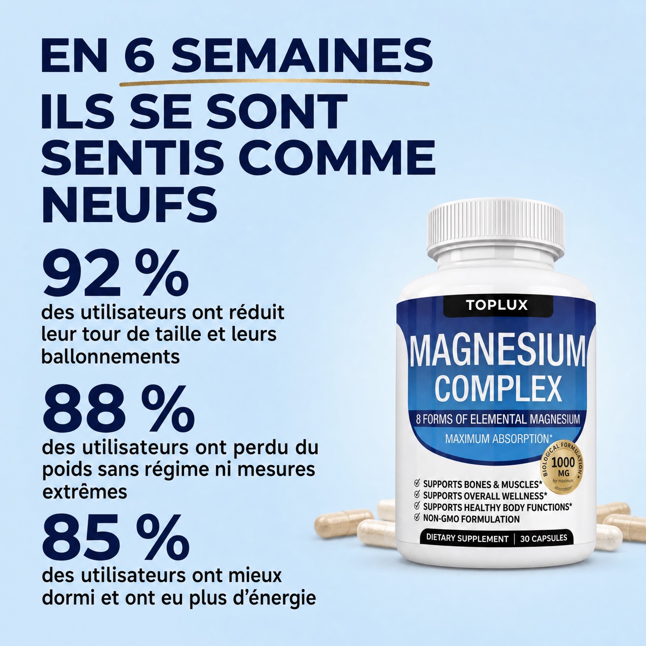 Résultats en 6 semaines