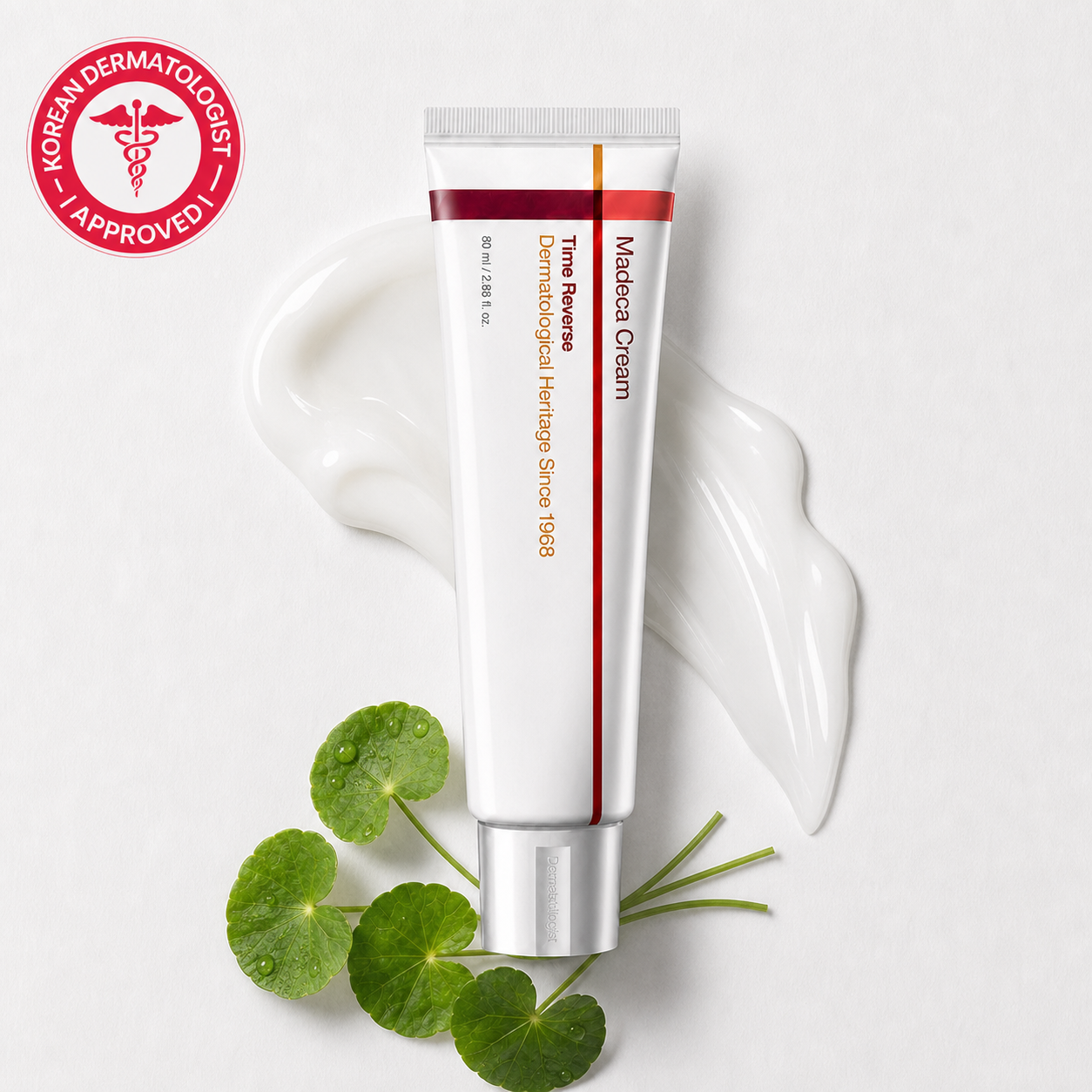 TECA Skin Repair Cream by Osenra, Korean Dermatologist Approved, with centella asiatica leaves